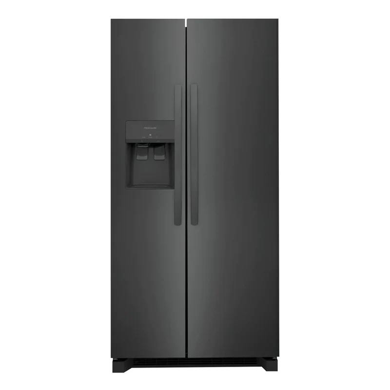 Réfrigérateur côte à côte 33 po, 22,3 pi³ Inox noir avec distributeur externe d'eau et glaçons