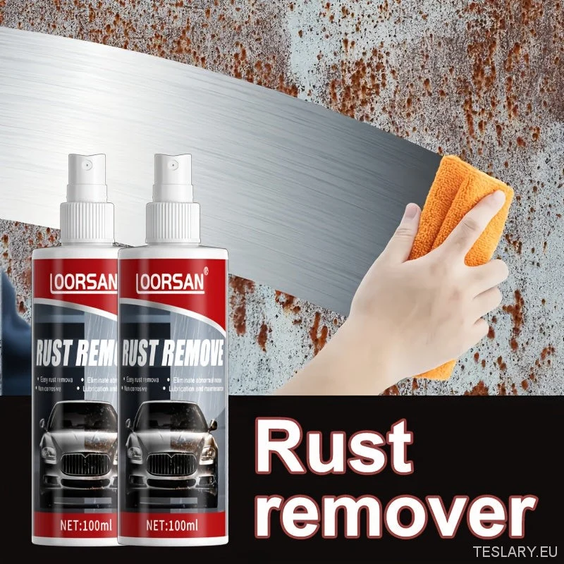 Spray antirouille et protecteur pour voiture 100 ml, polissage et restauration des métaux, poudre réparatrice de rouille, peut être utilisé sur les poignées de porte, les logos et les moyeux de roue.