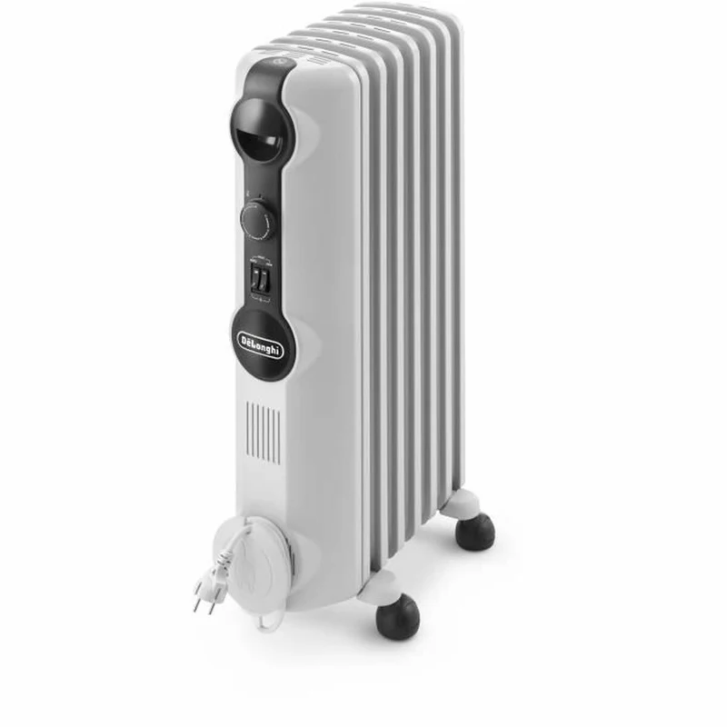 Radiateur à huile (7 chambres) DeLonghi Radia Blanc Gris 1500 W