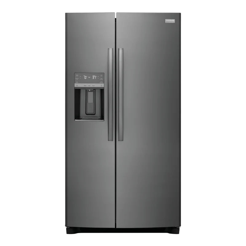 Réfrigérateur côte à côte 36 po, 22,2 pi³ Inox noir - Frigidaire Gallery avec distributeur d'eau