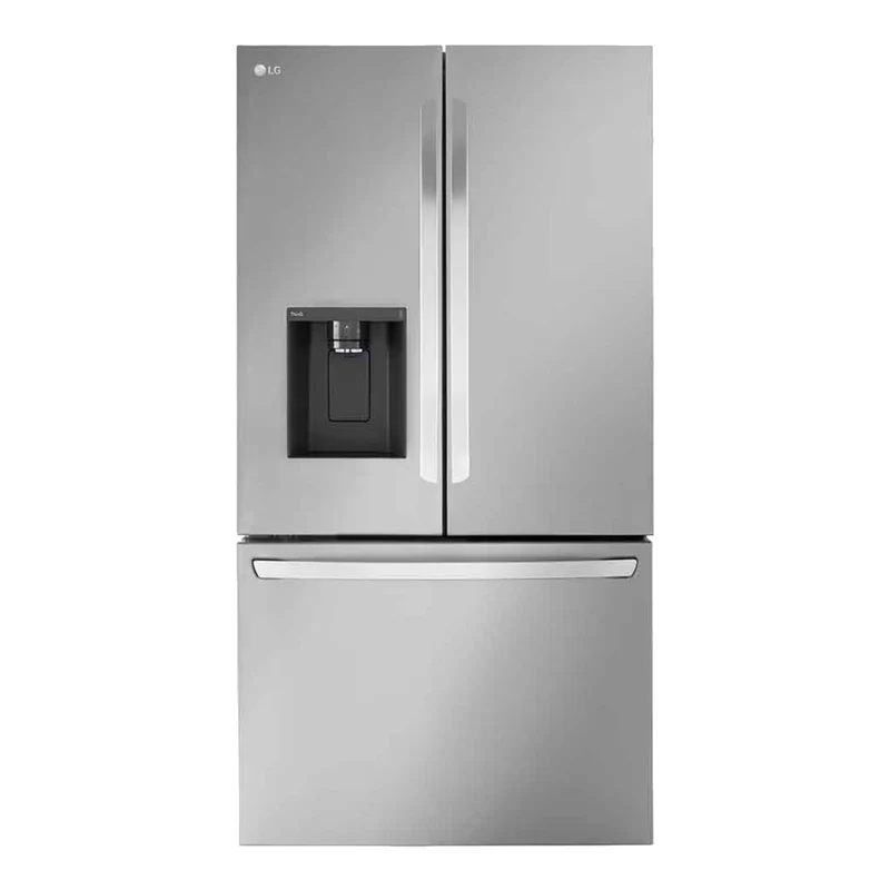 Réfrigérateur porte française intelligent à profondeur de comptoir 36 po, 26 pi³ à 3 portes Inox avec Multi-Air Flow et distributeur d'eau et de glaçons