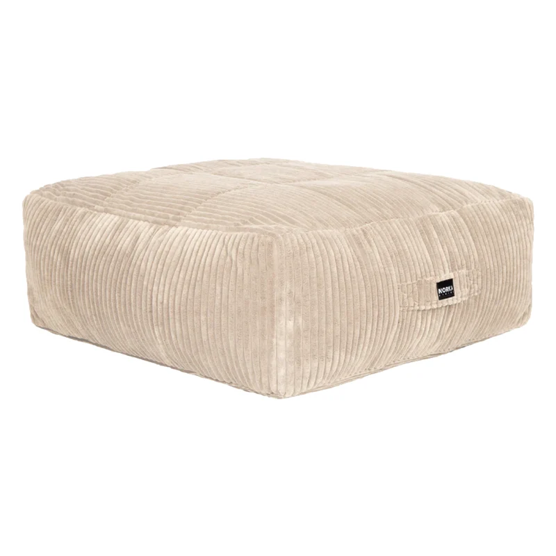 Ottoman poire Modish en tissu beige