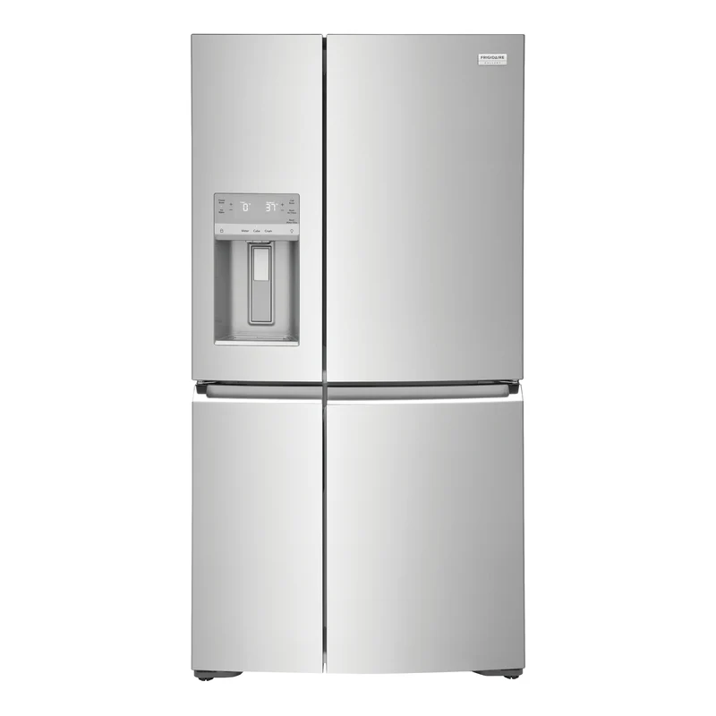 Réfrigérateur 4 portes à profondeur de comptoir 36 po, 21,5 pi³ Inox avec distributeur externe d'eau et glaçons