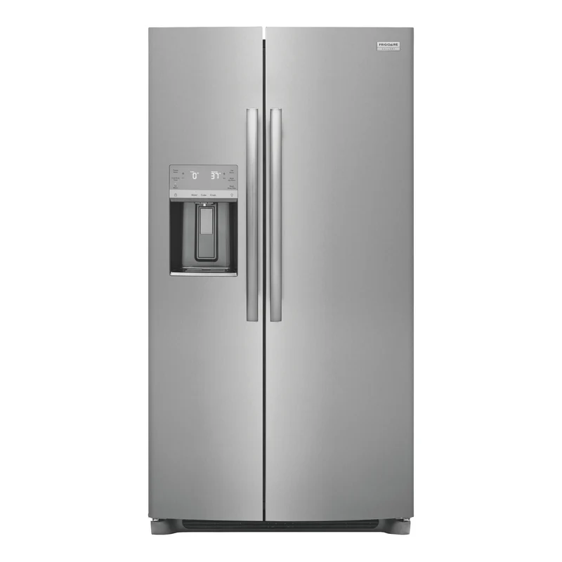 Réfrigérateur côte à côte 36 po, 25,6 pi³ Inox avec distributeur d'eau