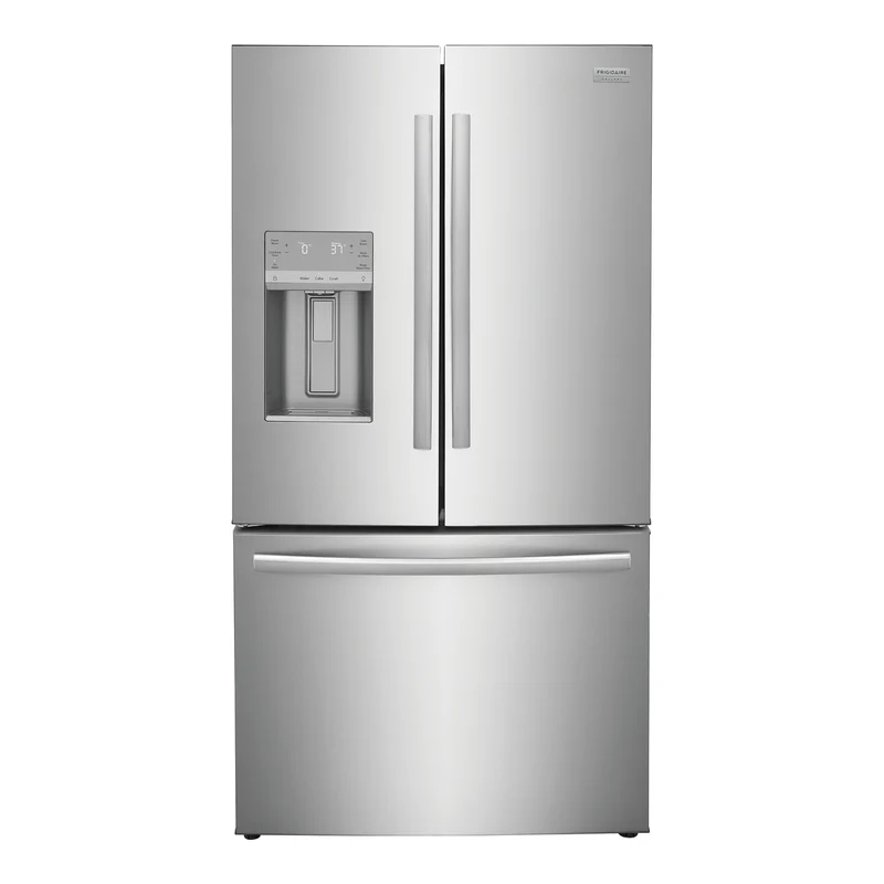 Réfrigérateur porte française 36 po, 22,6 pi³ Inox 3 portes avec distributeur d'eau