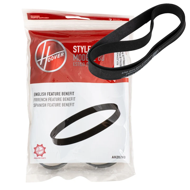 Courroie d'aspirateur Hoover WindTunnel / Elite / TaskVac – Style 80 – Paquet de 2 (XHAH20080)