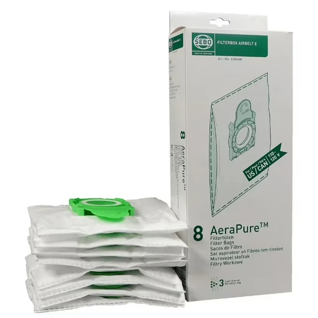 SEBO Série E – 8 sacs filtrants