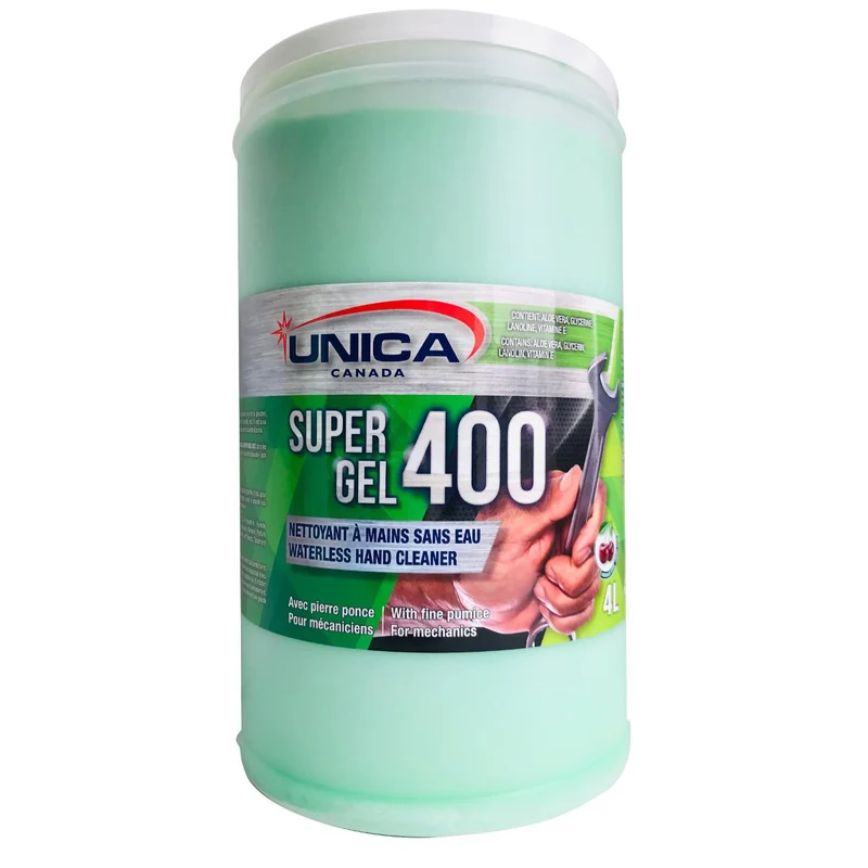 Savon Abrasif Industriel Unica 400 – Dégraissant pour Mains – 4 L
