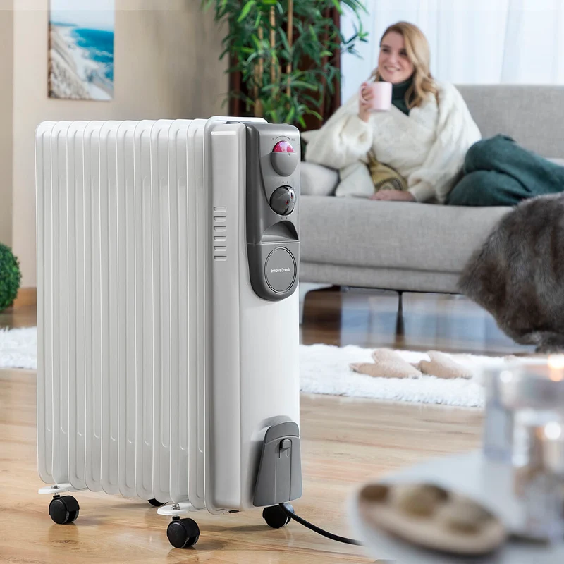 Radiateur à bain d'huile Oileven InnovaGoods 2500 W (11 chambres)