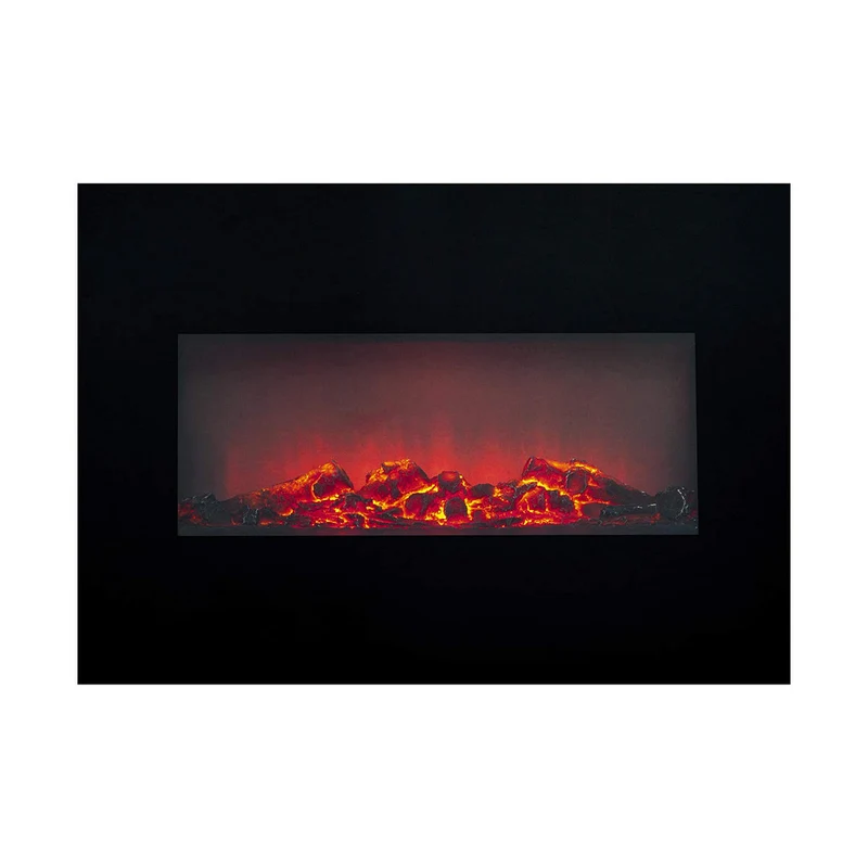 Cheminée électrique décorative Classic Fire Memphis Black 1800 W 66 x 13 x 46 cm