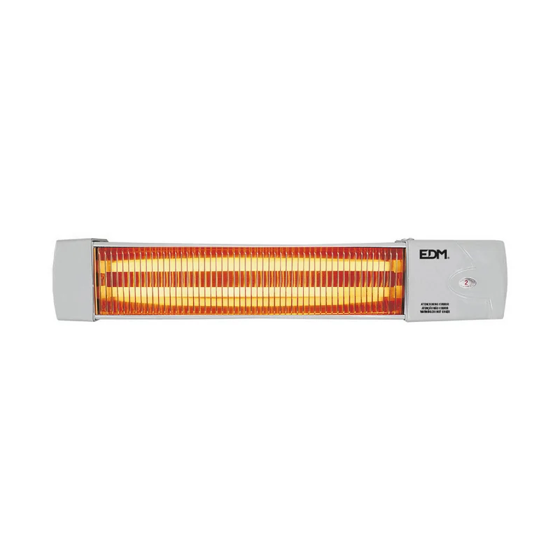Chauffage à quartz EDM 07103 07103 Blanc Gris 600-1200 W Bains