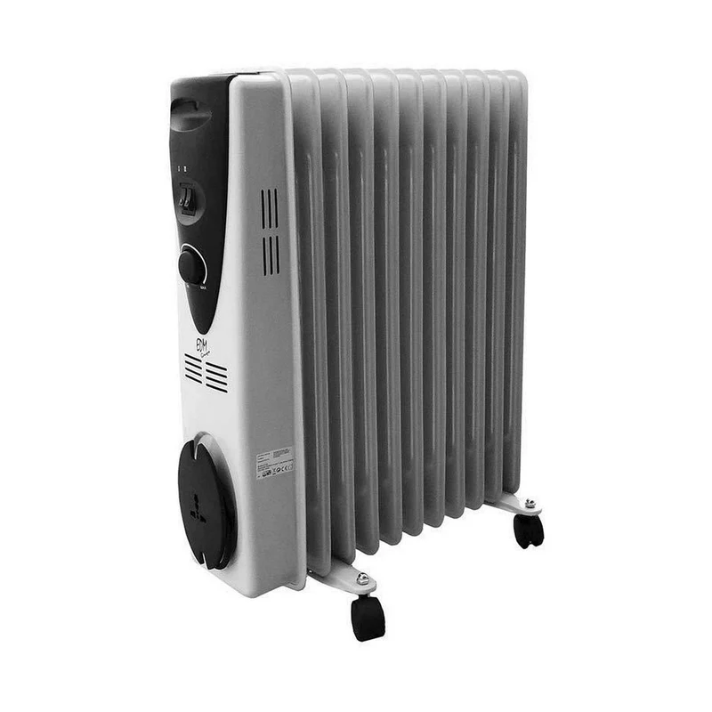 Radiateur à bain d'huile (11 chambres) EDM 07123 07123 Blanc 2500 W