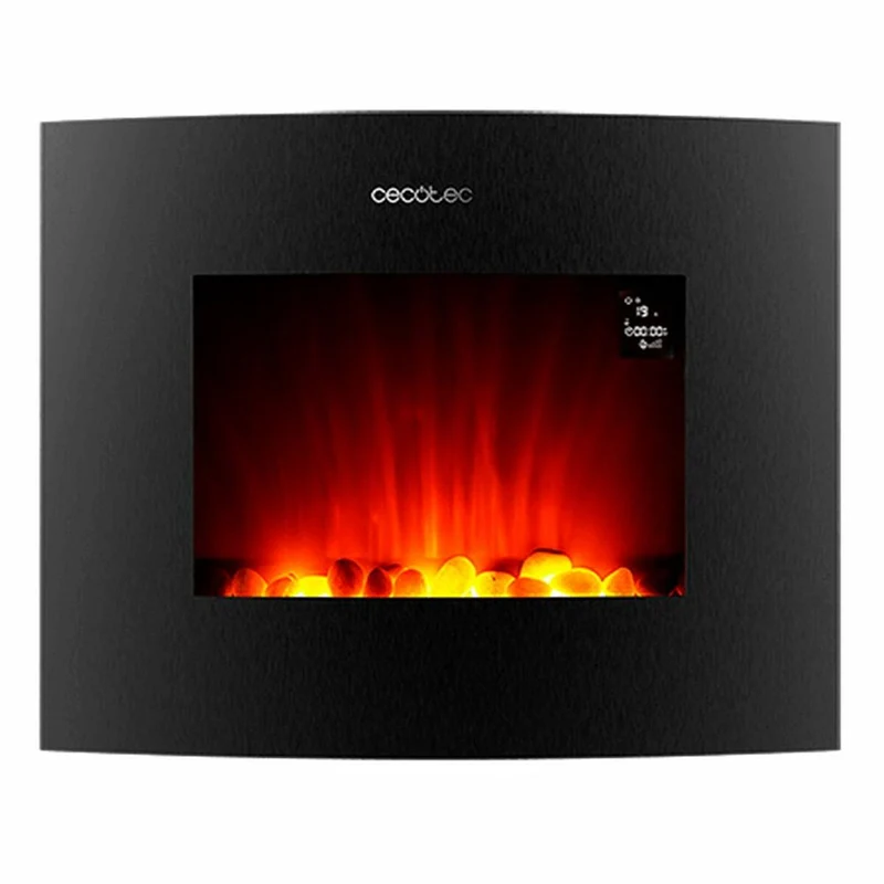 Poitrine de Cheminée Électrique Décorative Cecotec Ready Warm 2650 Flammes Courbes Connectées Noir 1000 - 2000 W