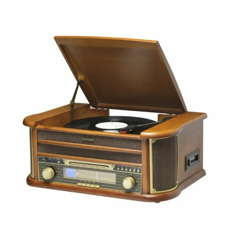 Tourne-disque Denver Electronics MCR-50MK3 USB 5W Bois