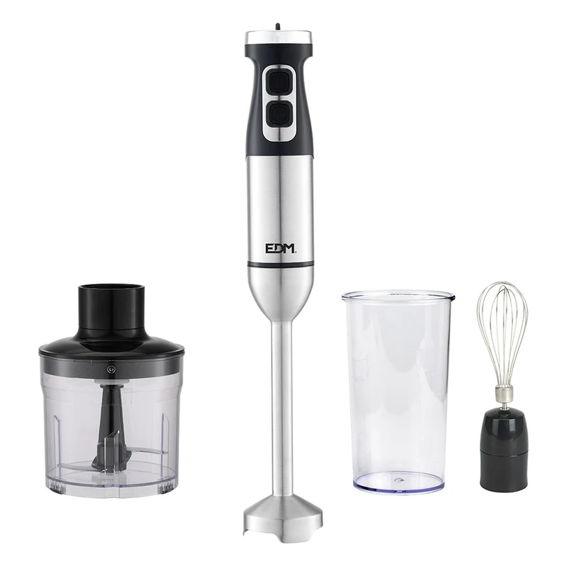 Mixeur plongeant multifonction avec accessoires EDM 07770 Noir Argent 1700 W