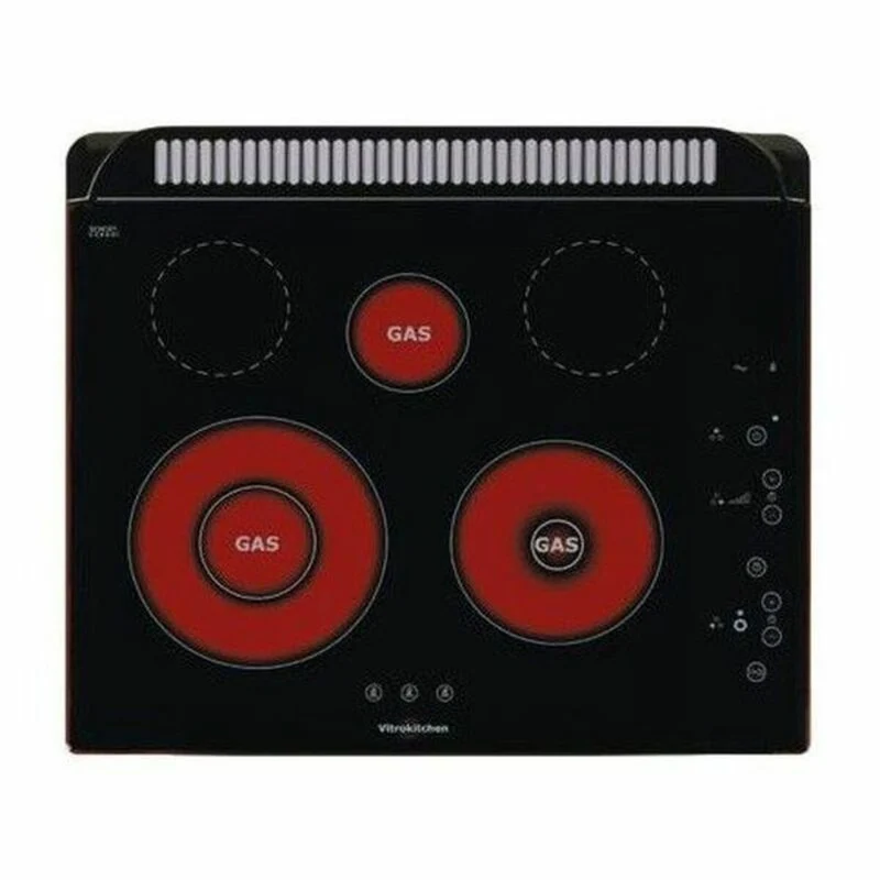Table de cuisson vitrocéramique Vitrokitchen 301TGN 60 cm Noir (5 zones de cuisson)