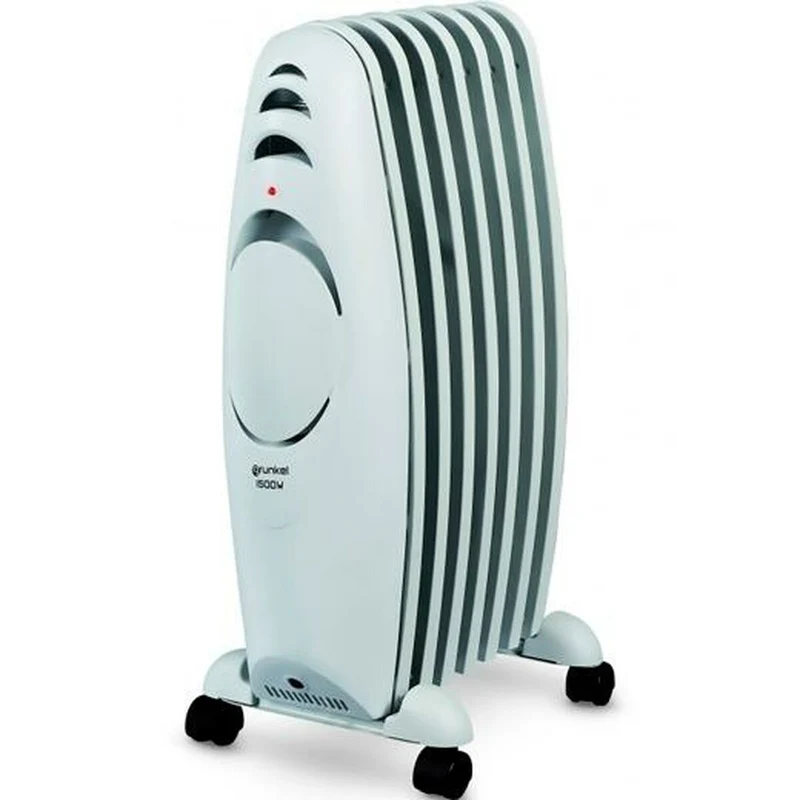 Radiateur à huile (7 chambres) Grunkel RAC-7 Efiheat Blanc Gris 1500 W