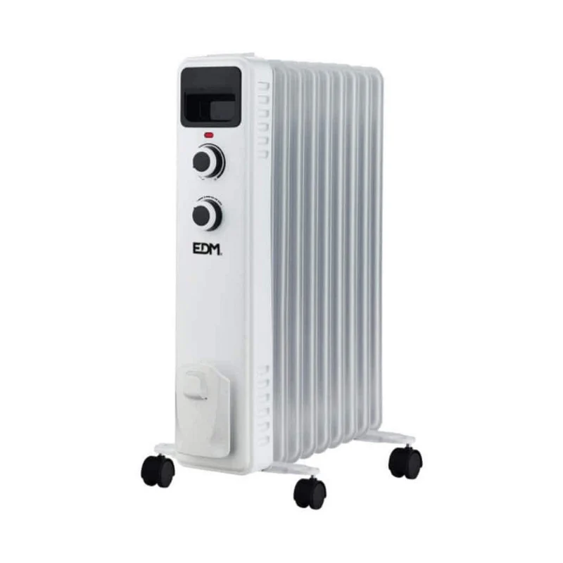 Radiateur à bain d'huile (9 chambres) EDM 07124 07124 Blanc 2000 W