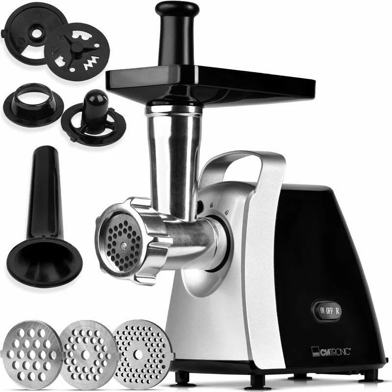Hachoir Clatronic FW 3803 Noir Argent Acier inoxydable 1000 W