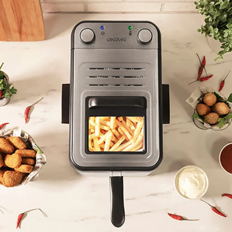 Friteuse à graisse profonde Cecotec CleanFry Infinity 3000 3 L 2400W Acier inoxydable