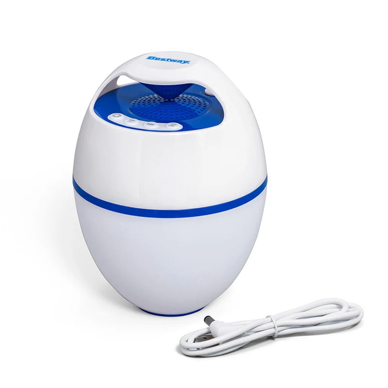 Enceinte flottante sans fil avec LED Bestway Blanc 6 W