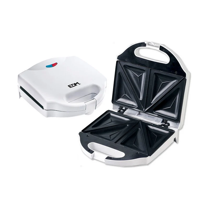 Appareil à croque-monsieur EDM 07666 Blanc 750 W
