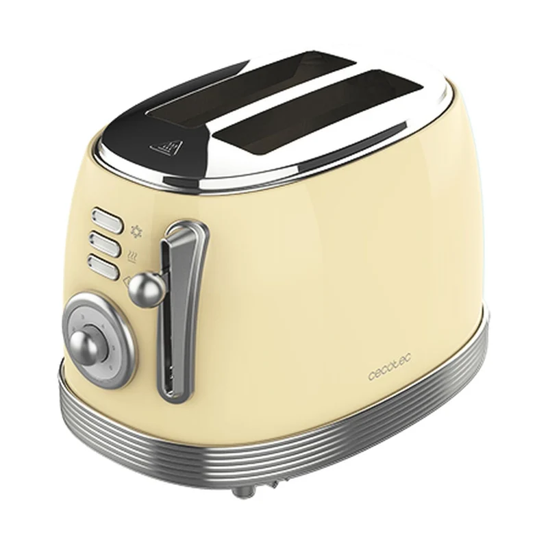 Grille-Pain Cecotec Vintage 800 Jaune Clair 850 W