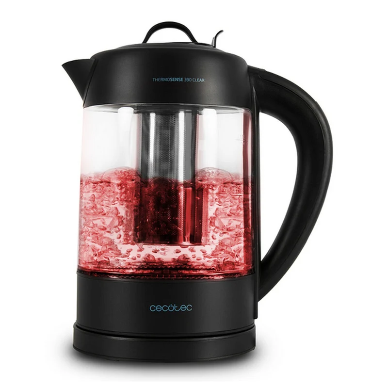 Bouilloire et Bouilloire Électrique Cecotec ThermoSense 390 Transparent 2200W 1,7 L Noir Acier inoxydable 2200 W 1850-2200 W 1,7 L