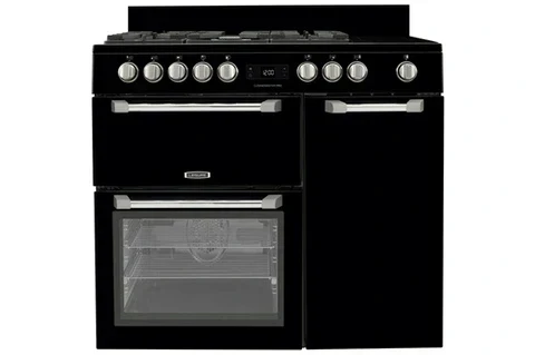 Leisure CUISINEMASTER PRO 100cm Gas- und Glaskeramik-Kochfeld, Schwarz - PR100F560K