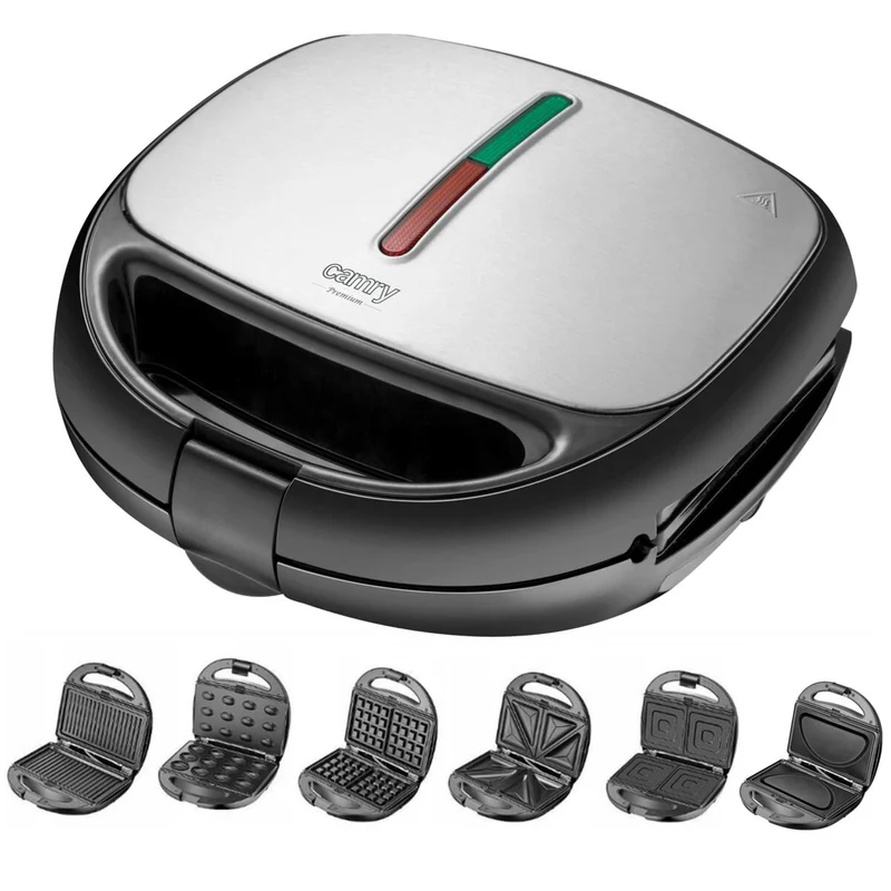 Machine à sandwich Adler CR 3057 Noir Argent 1200 W