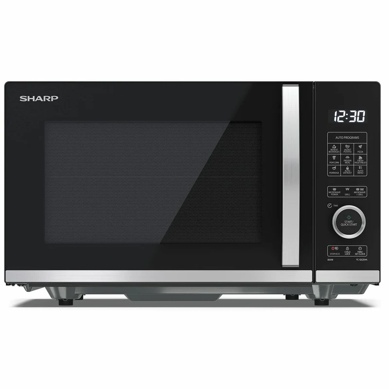Micro-ondes avec Grill Sharp Noir 20 L