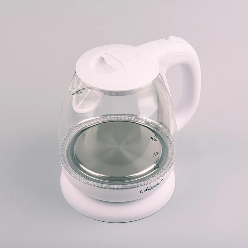 Bouilloire Feel Maestro MR-055 Verre Blanc 1100 W 1 L