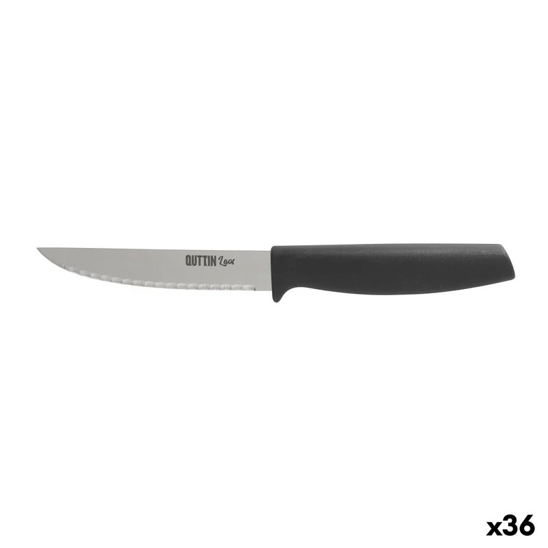 Kitchen Knife Quttin Laos Black Silver 11 cm Multi-use (36 Units)
