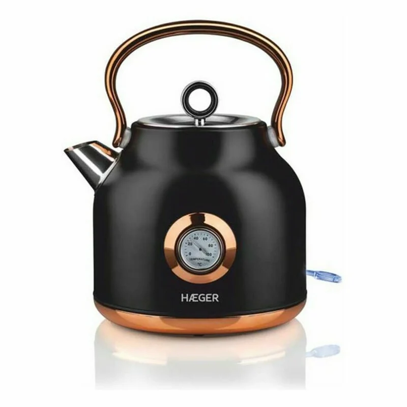 Bouilloire et Bouilloire Électrique Haeger EK-22B.024A Noir Acier inoxydable 2200 W 1,7 L
