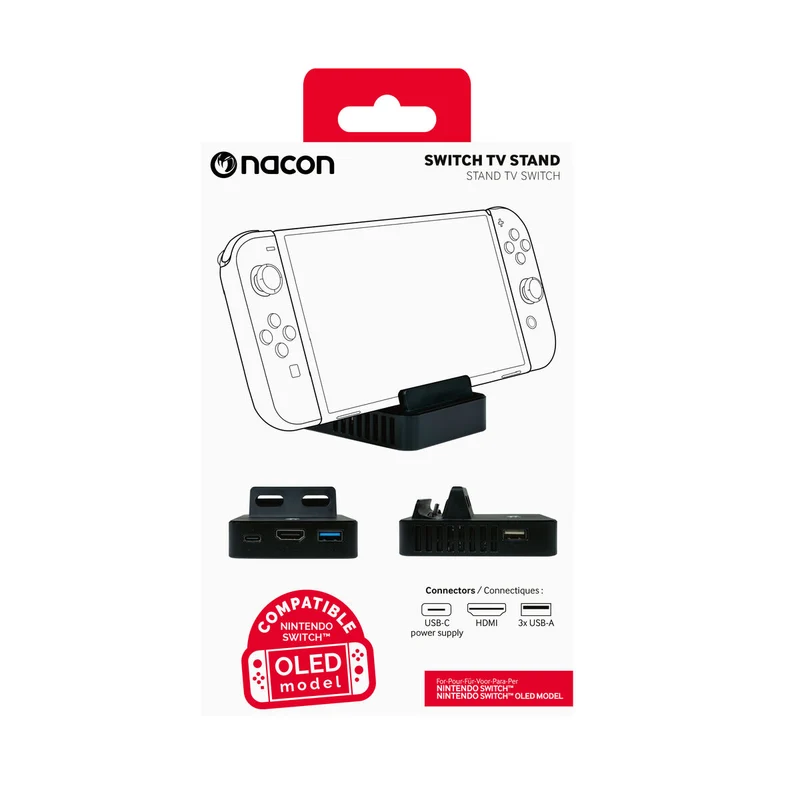 Enceintes Bluetooth portables Nacon SWITCHTVSTAND Noir