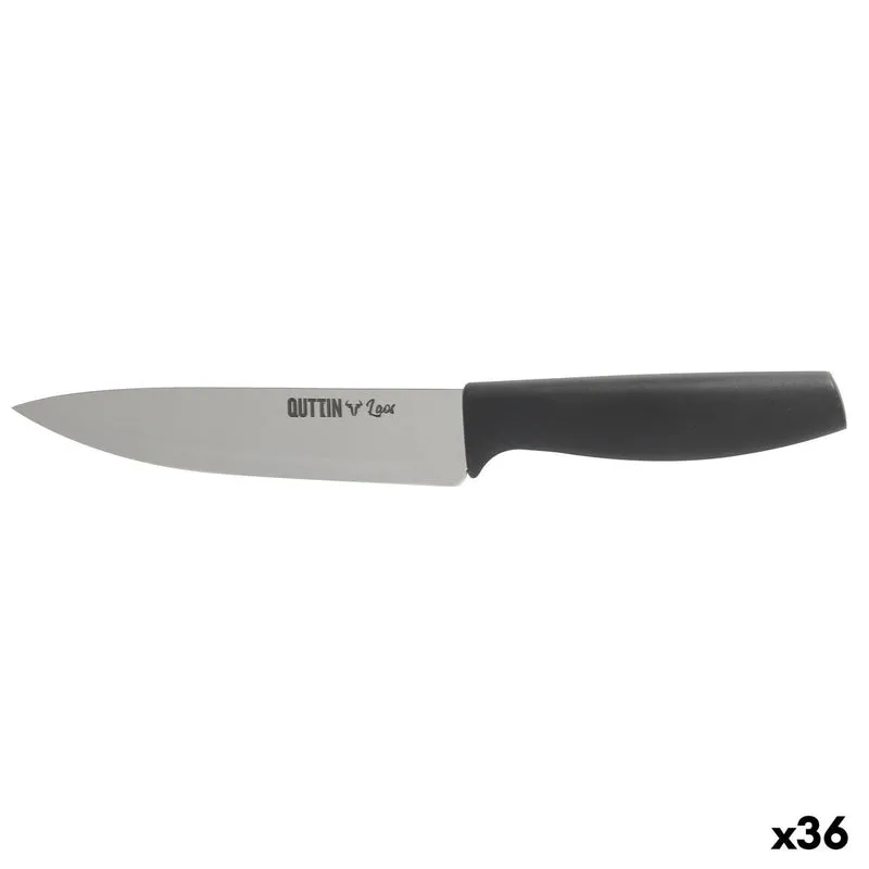 Kitchen Knife Quttin Laos Black Silver 15 cm (36 Units)