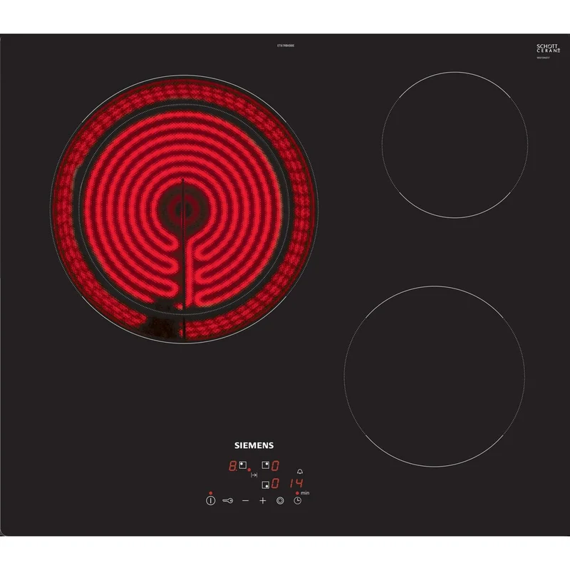 Table de cuisson vitrocéramique Siemens AG ET61RBKB8E 5700 W