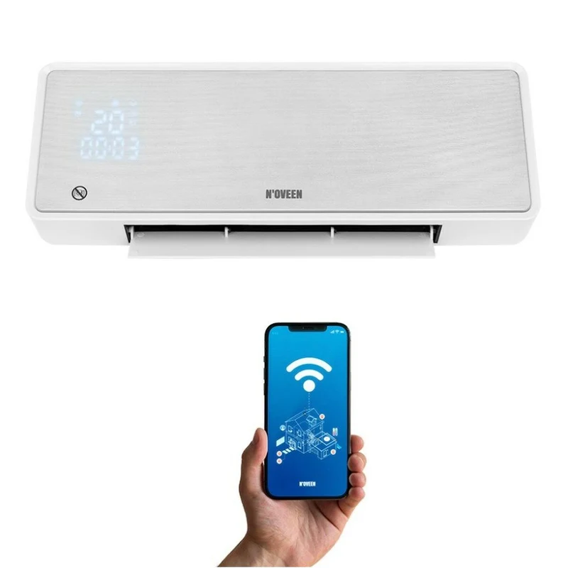 Chauffage Split Mural Céramique N'oveen HC3299 Blanc 2000 W
