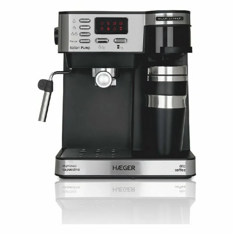 Machine à café manuelle express Haeger CM-145.008A multicolore 1,2 L