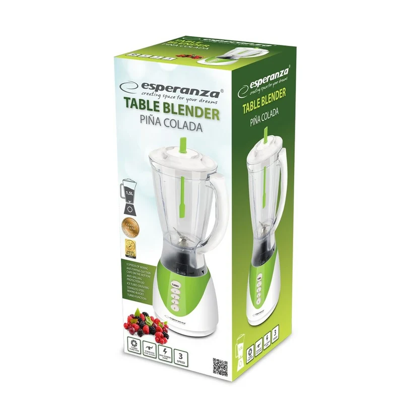 Bol mixeur Esperanza EKM023G vert 350 W 1,5 L