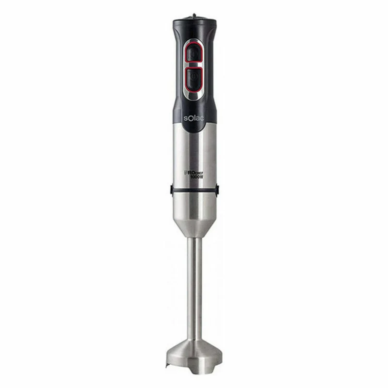 Mixeur plongeant Solac BA5604 0,6 L Acier Noir 1000 W