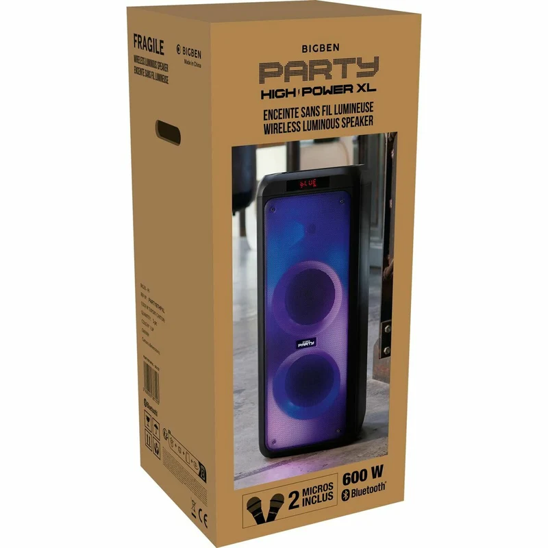 Enceintes Bluetooth portables Big Ben Interactive 600 W