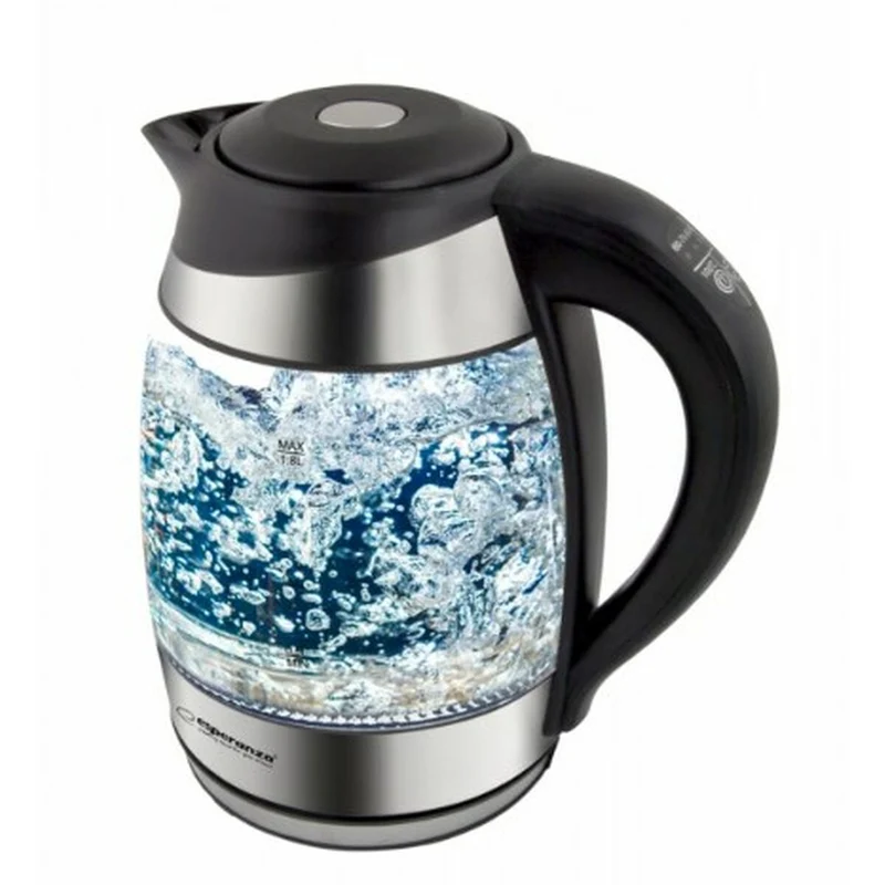 Bouilloire Esperanza EKK026 Noir Multicolore Verre polypropylène Plastique 2200 W 1,7 L
