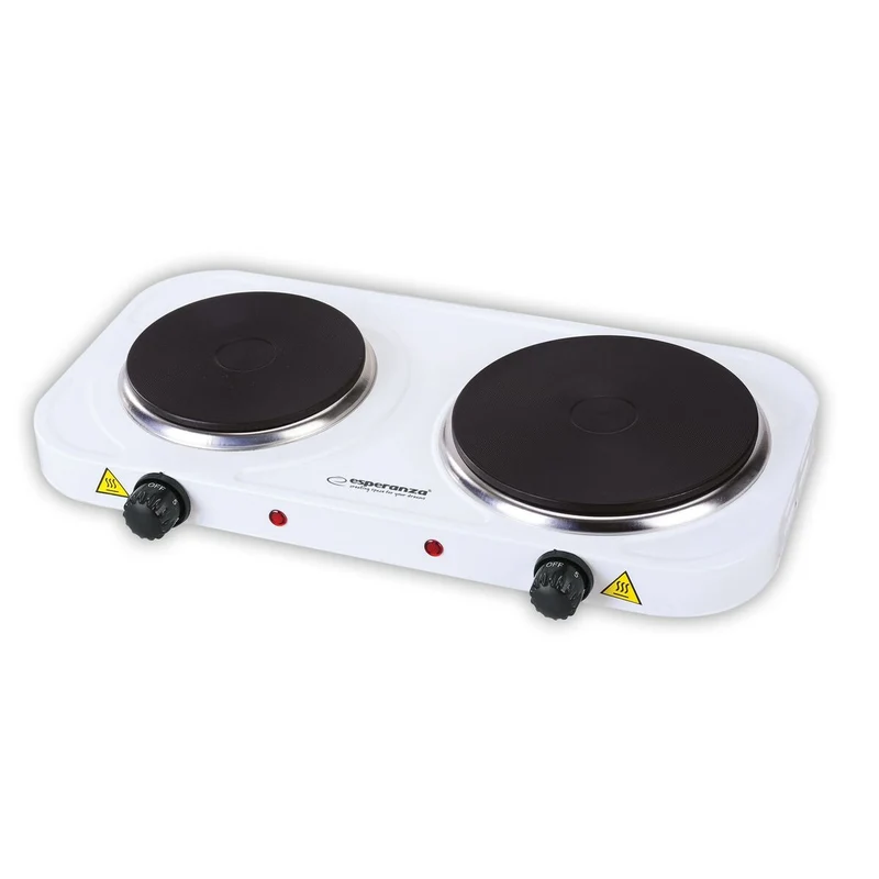 Plaque chauffante électrique Esperanza EKH007W Blanc Noir 2500 W