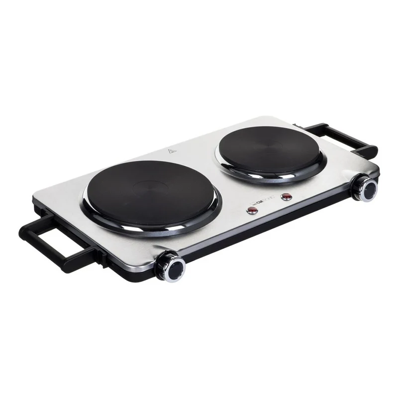 Plaque chauffante électrique Clatronic DKP 3668 E acier noir 1500 W 2500 W