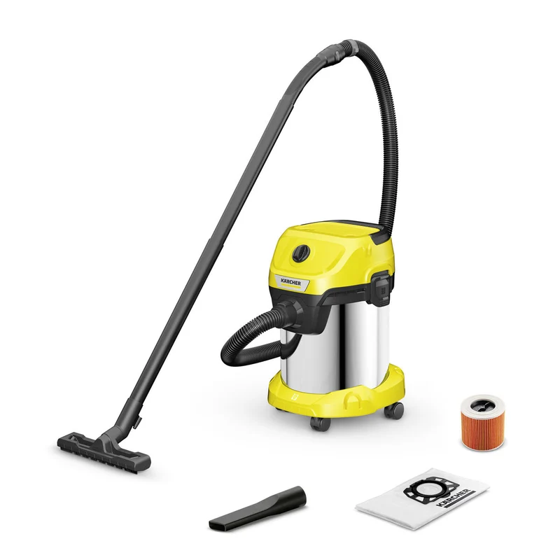 Extracteur Kärcher WD 3 S V-17/4/20 Jaune 1000 W