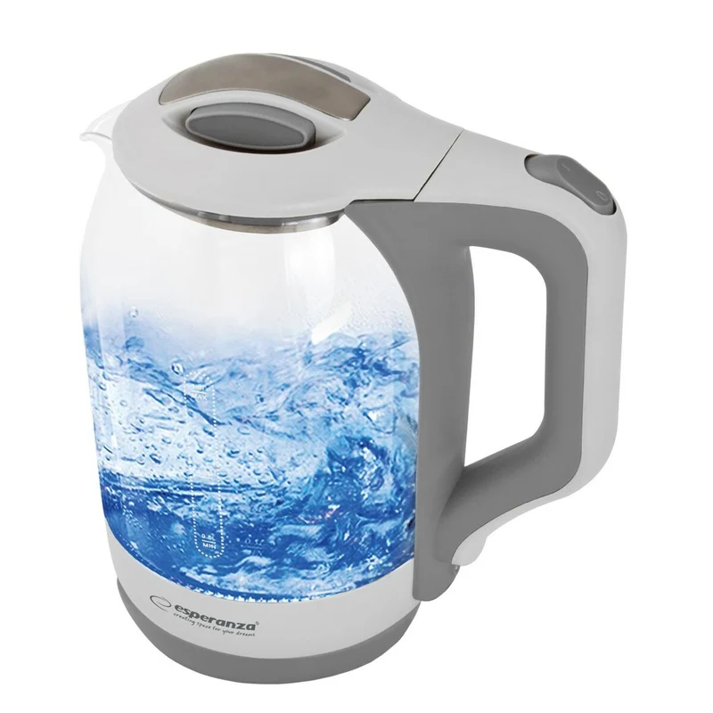Bouilloire Esperanza EKK025W Blanc Verre Plastique 1500 W 1,7 L
