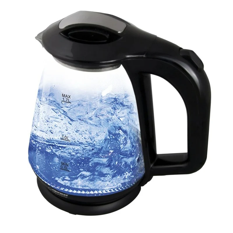 Bouilloire Esperanza EKK024K Noir Verre Plastique 1500 W 1,7 L