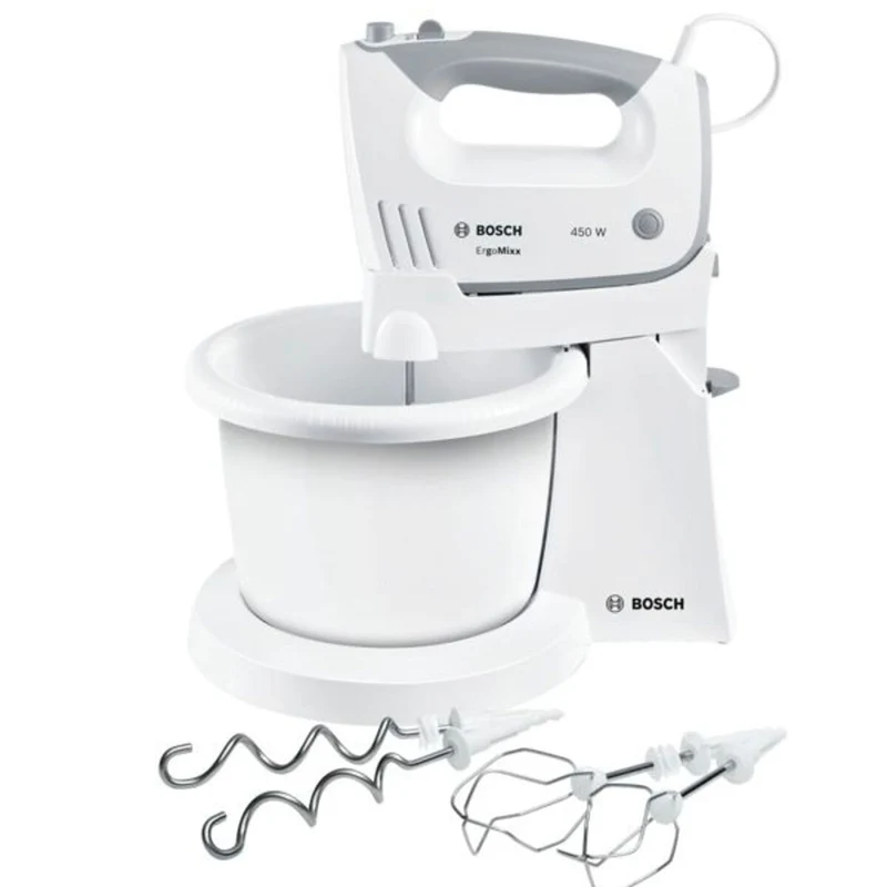 Mixeur-Pétrin avec Bol BOSCH MFQ36460 Blanc 450 W