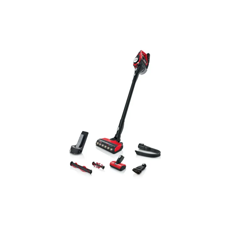 Aspirateur balai BOSCH BBS8214PET Noir/Rouge